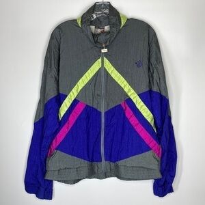 Vintage Jimmy Connors Slazenger Colorblock Track Windbreaker Jacket Medium